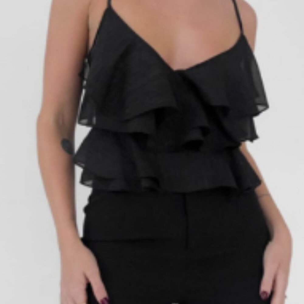 Lurex Ruffle Top - Picture 2 of 2